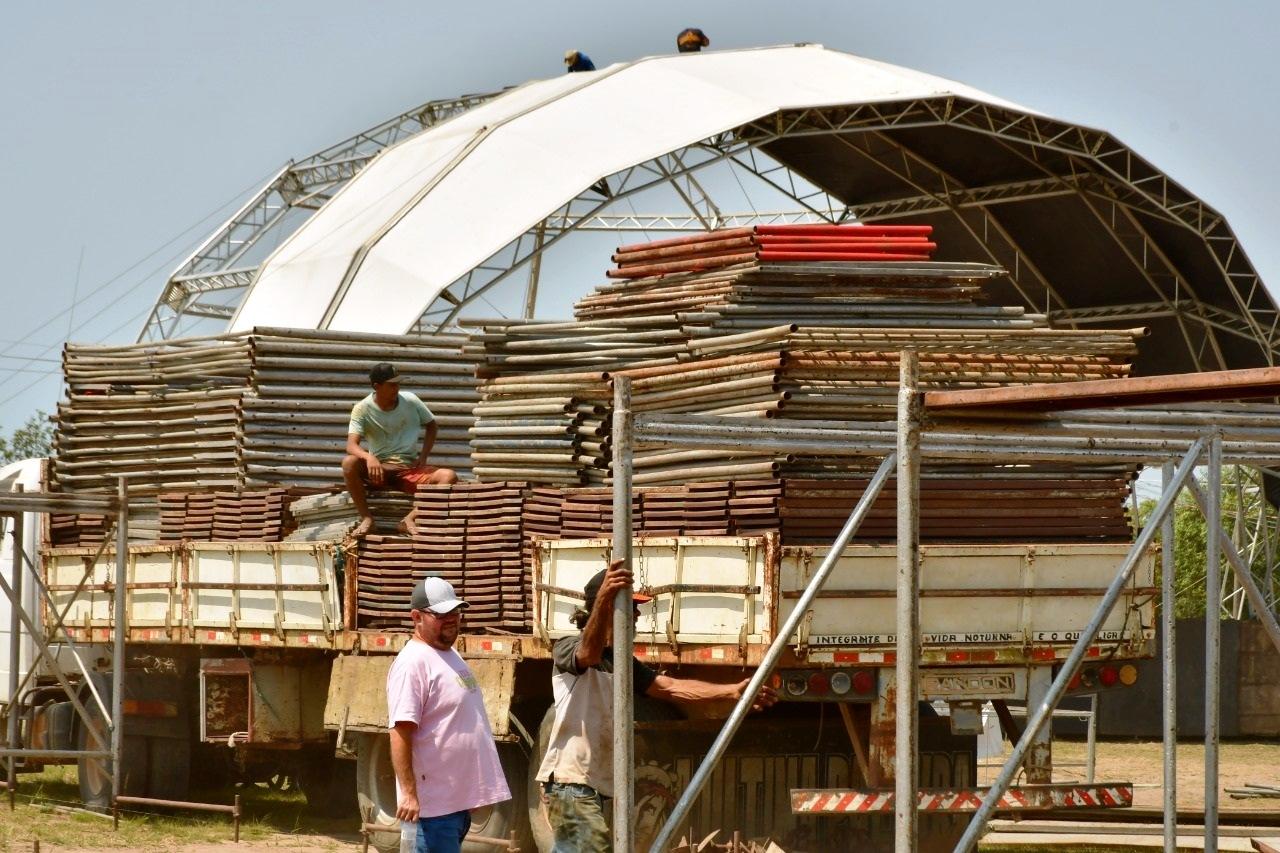 Prefeitura de São Mateus, ES, prepara uma mega estrutura para um mega evento na Festa da Cidade