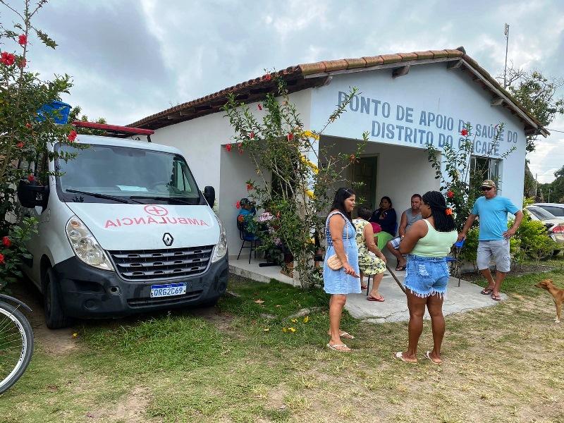 Secretaria disponibiliza serviço de ambulância 24h nas comunidades de Meleiras e Barreiras, em Conceição da Barra, ES