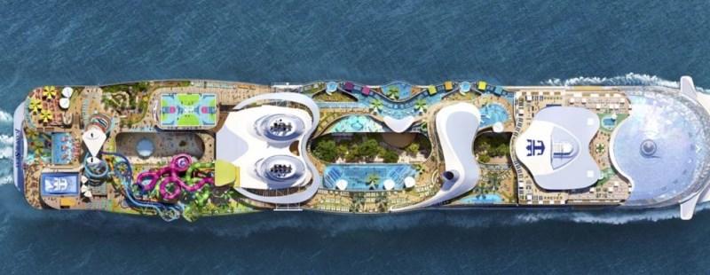 Royal Caribbean lançará o maior navio de cruzeiros do mundo em 2024