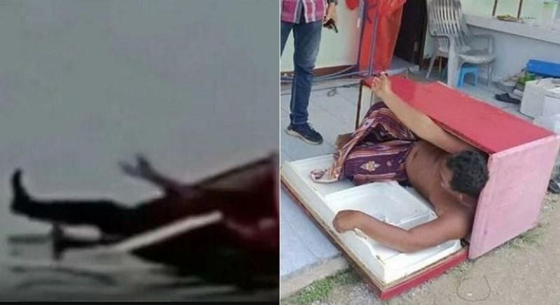 Pescador é encontrado dentro de geladeira no meio do oceano