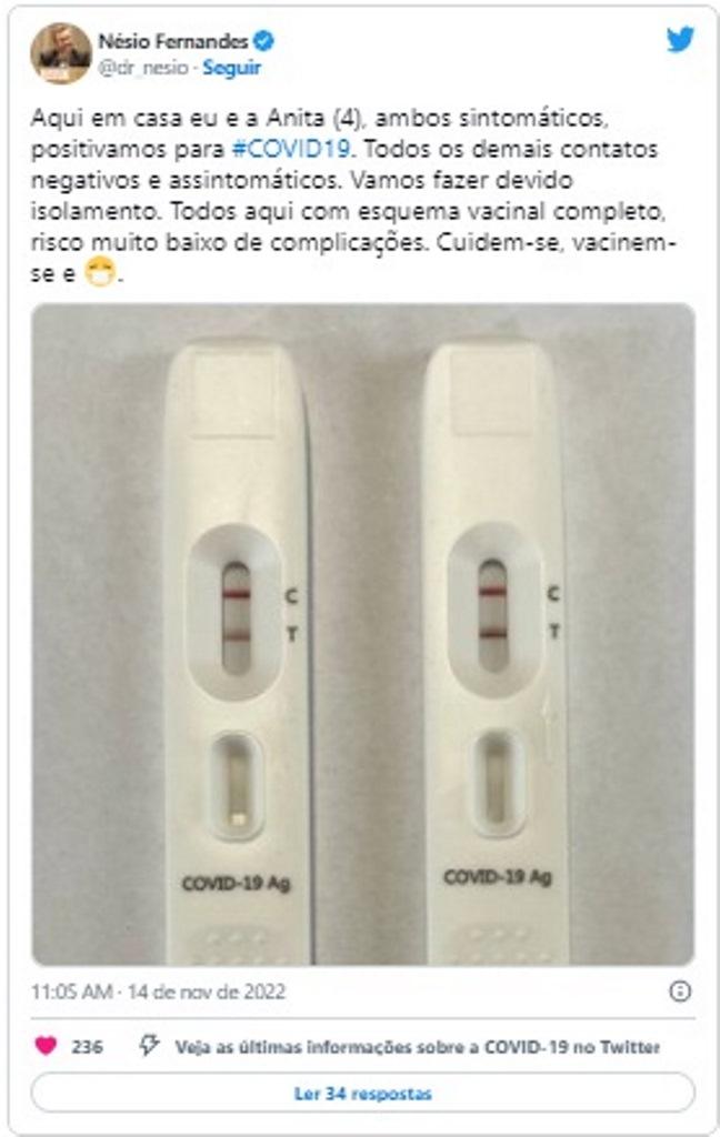 Secretário de Saúde do Espírito Santo testa positivo para a Covid-19