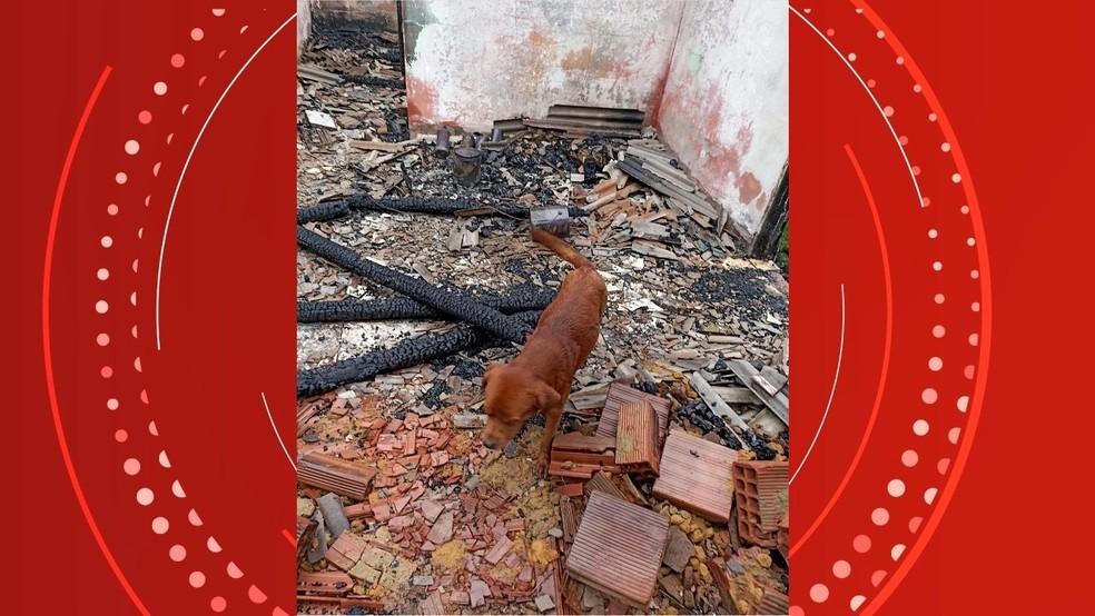Incêndio destrói casa em Santa Maria de Jetibá, no ES