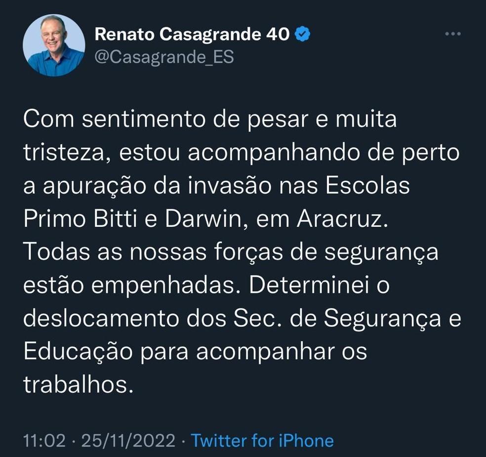 Ataque em duas escolas deixa três mortos e nove feridos em Aracruz, no ES