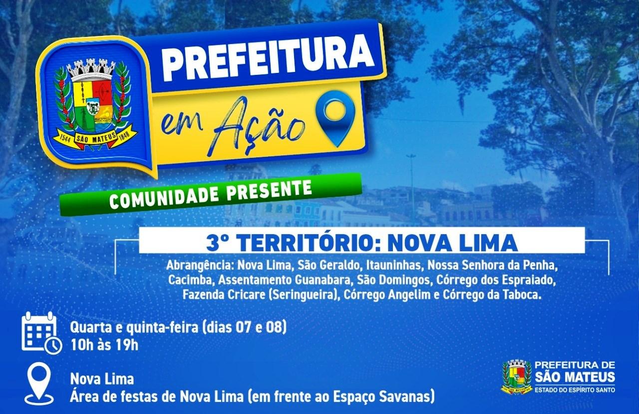 Prefeitura em Ação-Comunidade Presente Chega à região de Nova Lima, em São Mateus, ES