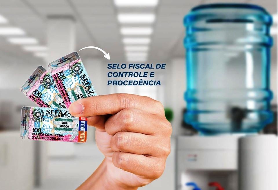 Selo Fiscal de Controle de Procedência água em galões de 20 litros passa a ser obrigatório no ES