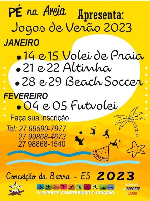 Projeto Pé na Areia começa a movimentar a Arena da orla, em Conceição da Barra, ES, neste sábado (14)