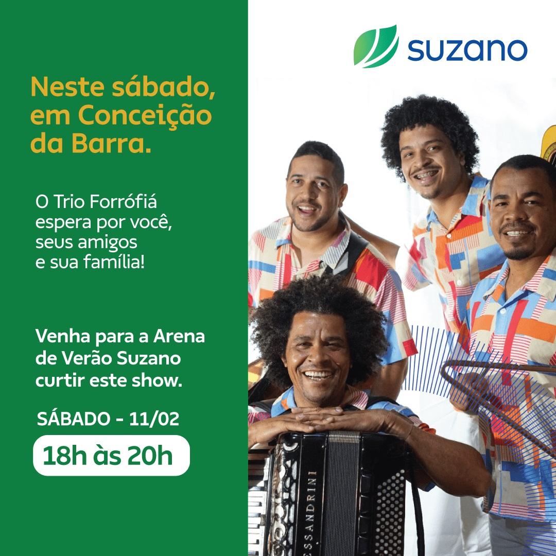 Arena Verão Suzano agita Conceição da Barra, ES, neste fim de semana