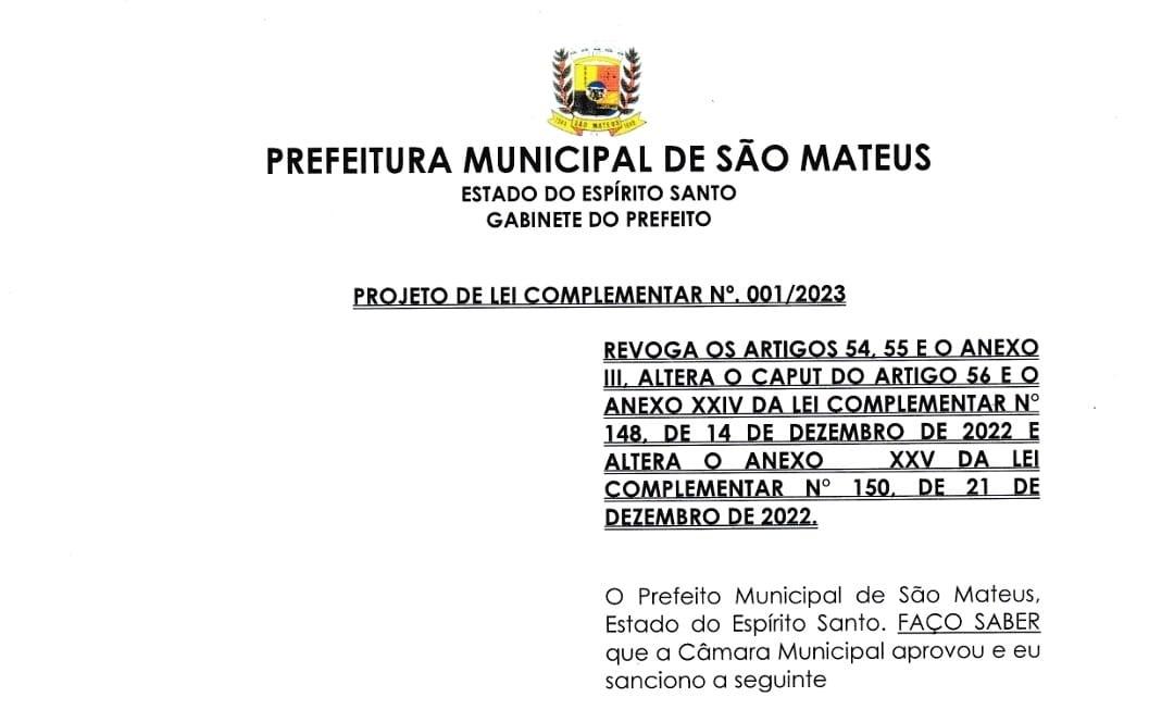 PLC que tramita na Câmara de São Mateus aumenta vencimentos de procurador, controlador, superintendente e coordenador do Procon
