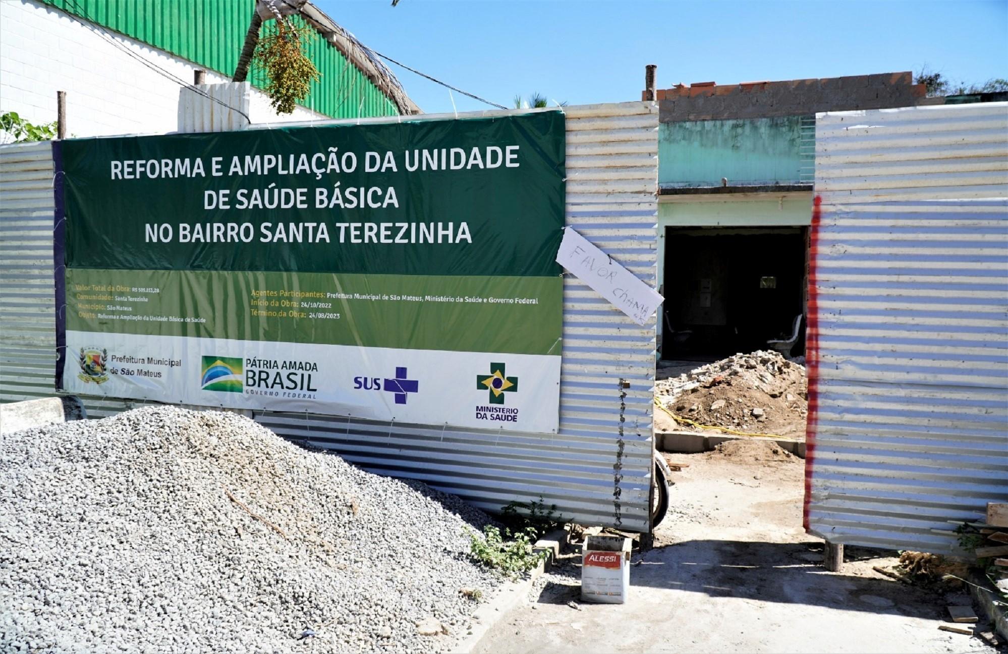 Prefeitura de São Mateus intensifica investimentos na Saúde com três obras em andamento 