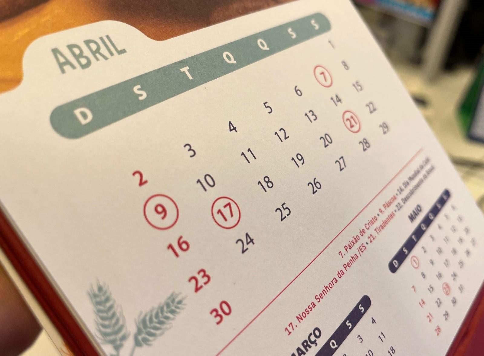 Capixabas terão quatro feriados prolongados em abril; veja datas