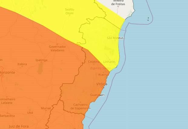Frente fria deixa ES em alerta; veja a previsão para o fim de semana
