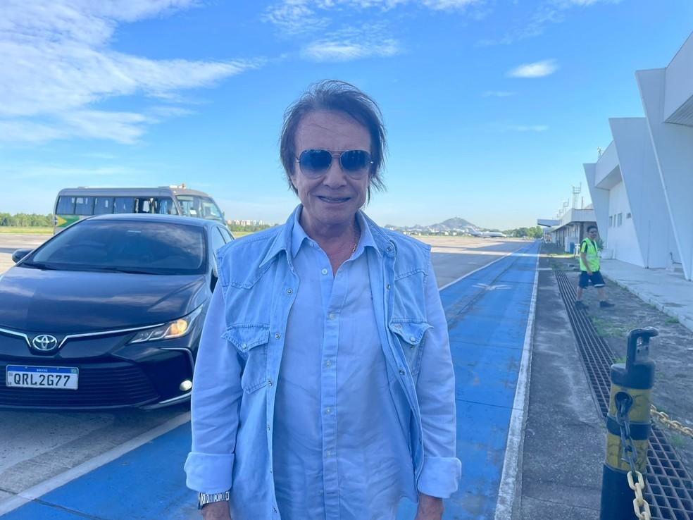 Roberto Carlos chega a Vitória; rei vai fazer dois shows no ES em comemoração aos 82 anos