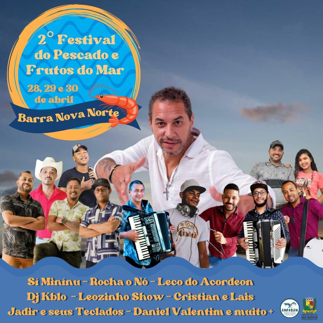 Festival do Pescado e Frutos do Mar: Barra Nova, em São Mateus, vem na casaca, no tambor, na guitarra e no arrasta-pé