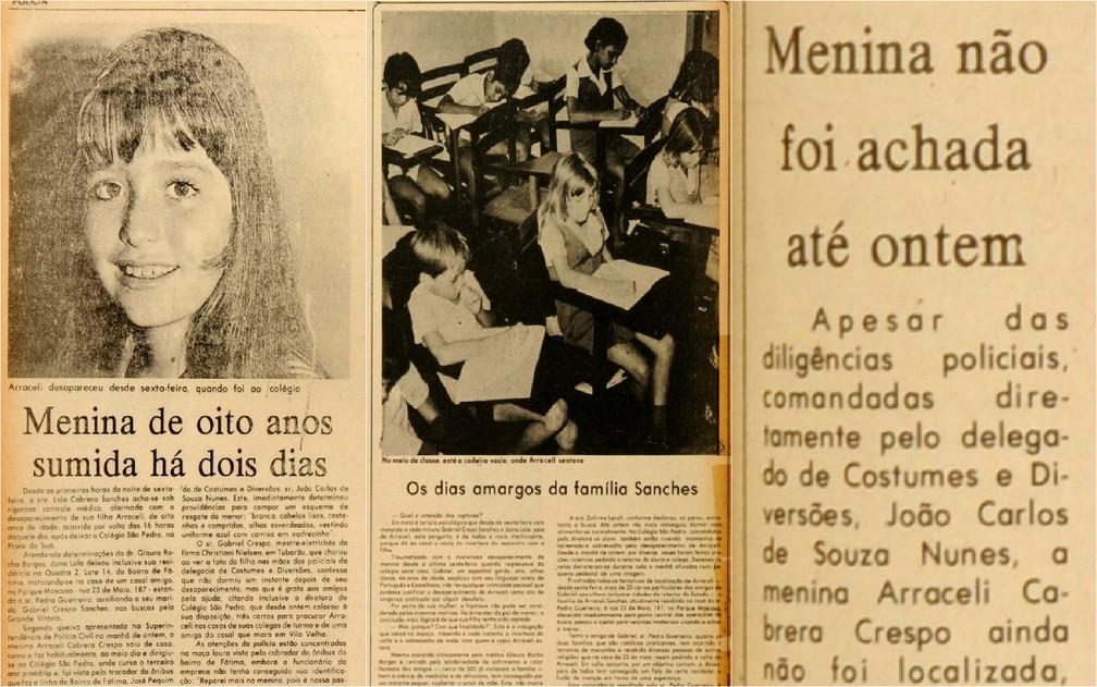 Caso Araceli: história da criança que foi raptada, drogada, estuprada e morta no ES ainda é cercada de mistérios