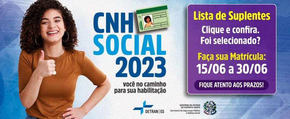 Detran/ES convoca 1.110 candidatos suplentes no CNH Social 2023