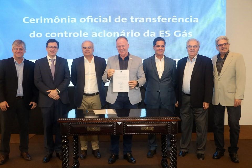 Cerimônia marca transferência acionária da Companhia de Gás do Espírito Santo