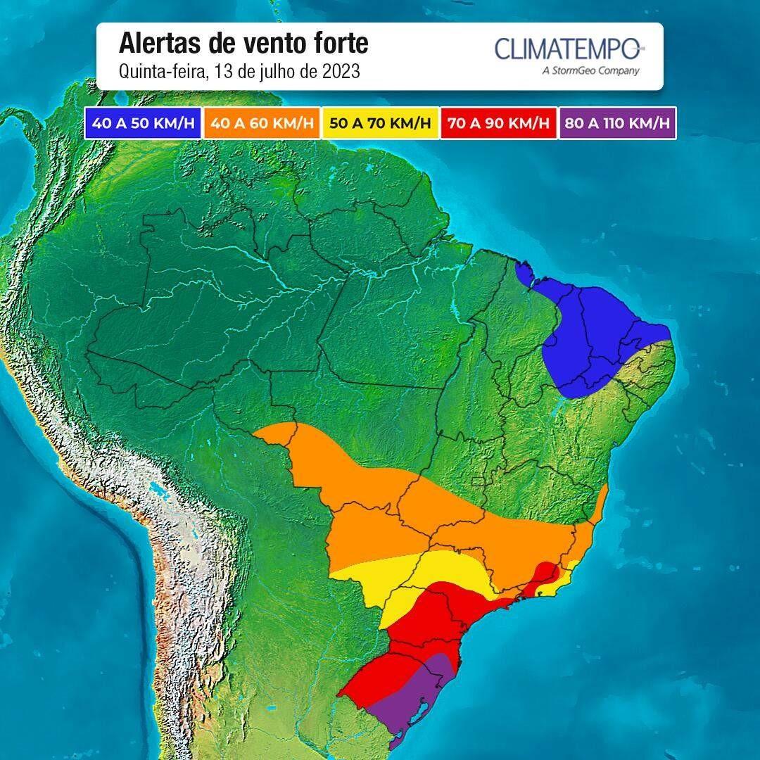 Ciclone extratropical provoca ventania e deixa ES em alerta amarelo