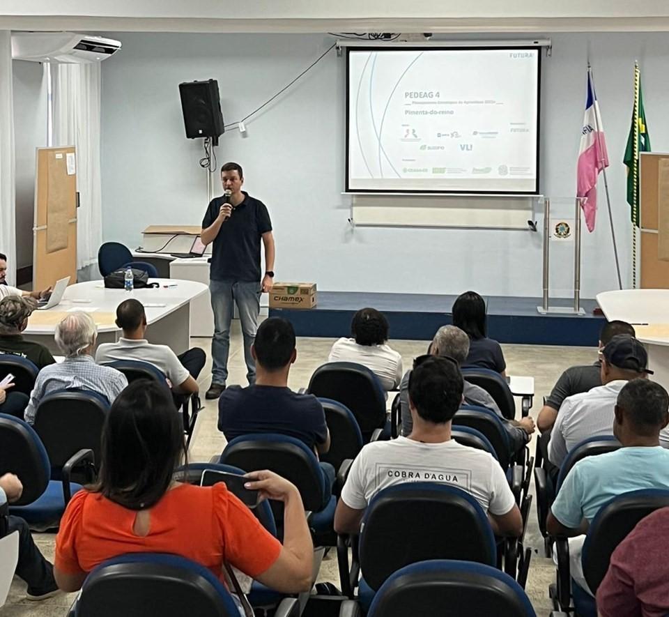 Oficina do Pedeag 4 debate desafios e oportunidades do setor de pimenta-do-reino no ES