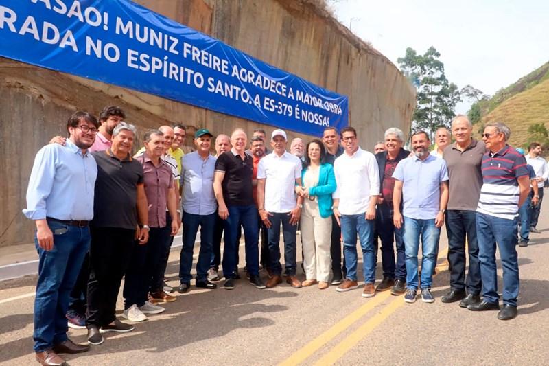 Casagrande inaugura pavimentação da Rodovia Castelo x Muniz Freire, no ES