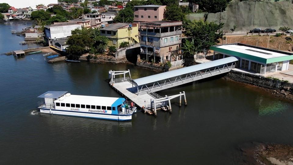 Governador do ES, Renato Casagrande, inaugura o novo Aquaviário neste domingo (20),