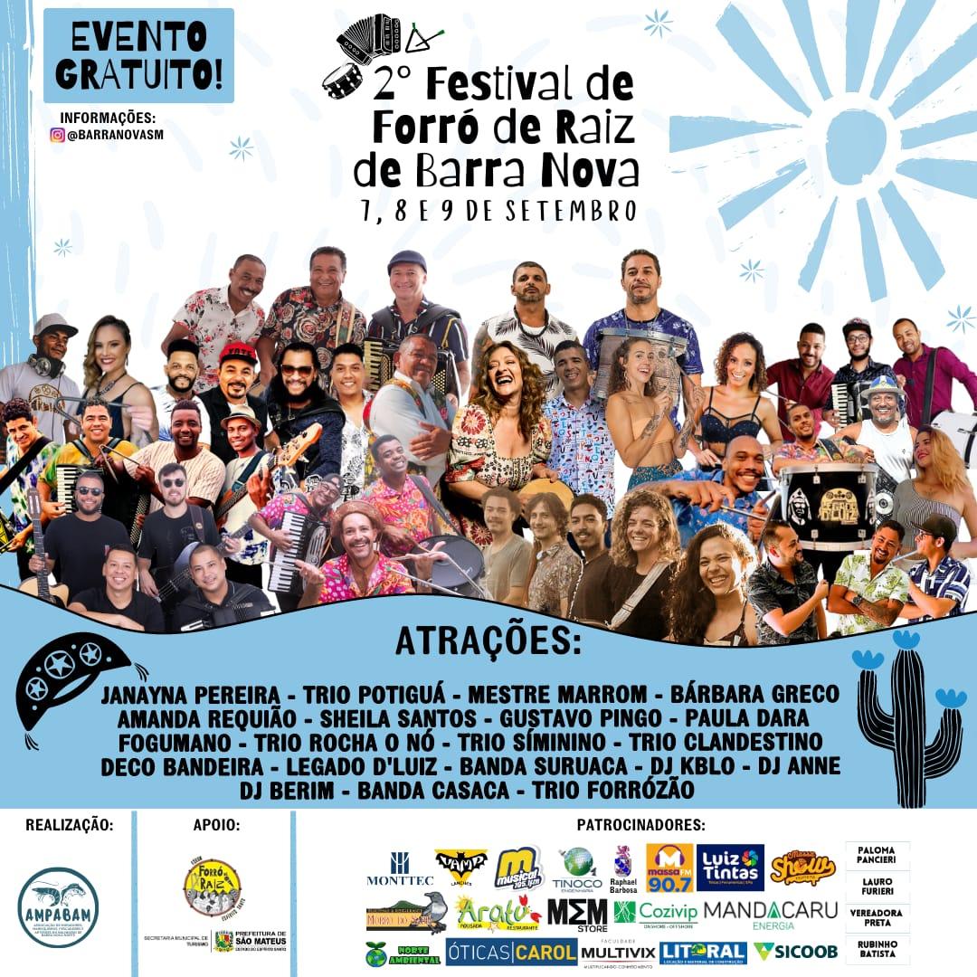 Festival de forró de raiz de Barra Nova Norte em São Mateus no ES, promete encantar com música e paisagens deslumbrantes