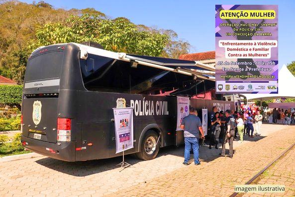 A ação de enfrentamento contra a mulher acontece nesta terça-feira (5) em Conceição da Barra, ES