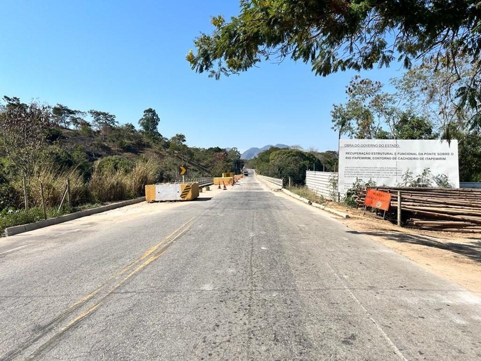 DER interdita Rodovia ES-488 para realização de obras na Ponte do Rio Itapemirim, no ES