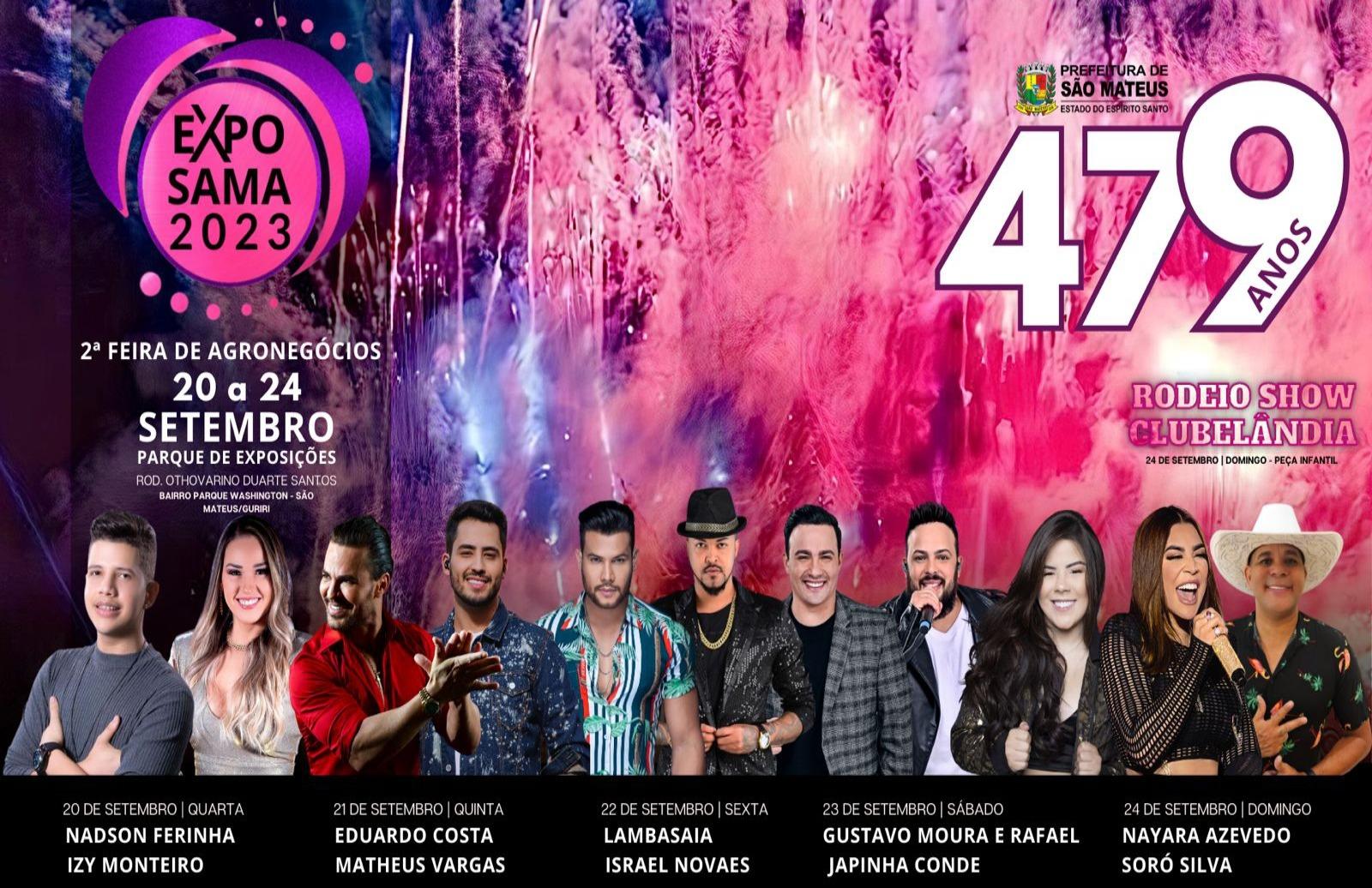Contagem regressiva para a maior festa do norte capixaba a Exposama, em São Mateus, ES