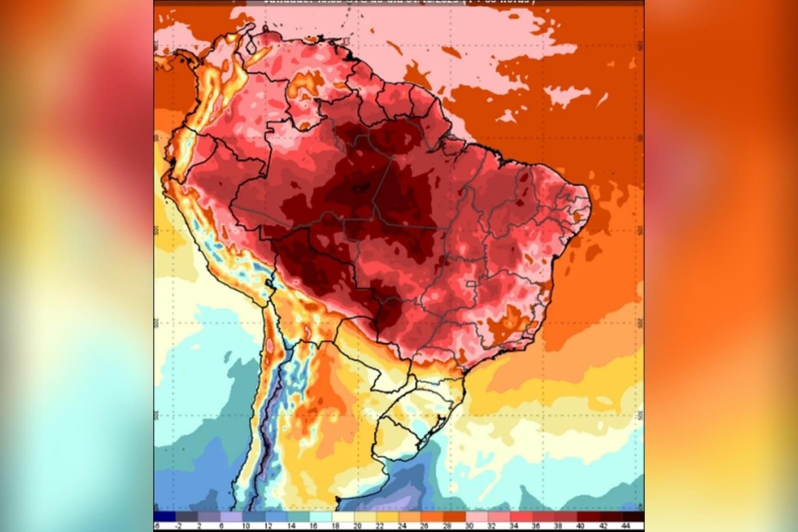 Frente fria deve provocar temporais, mas calor segue forte no país