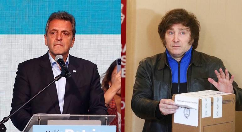 Massa e Milei disputarão segundo turno nas eleições para a Presidência da Argentina
