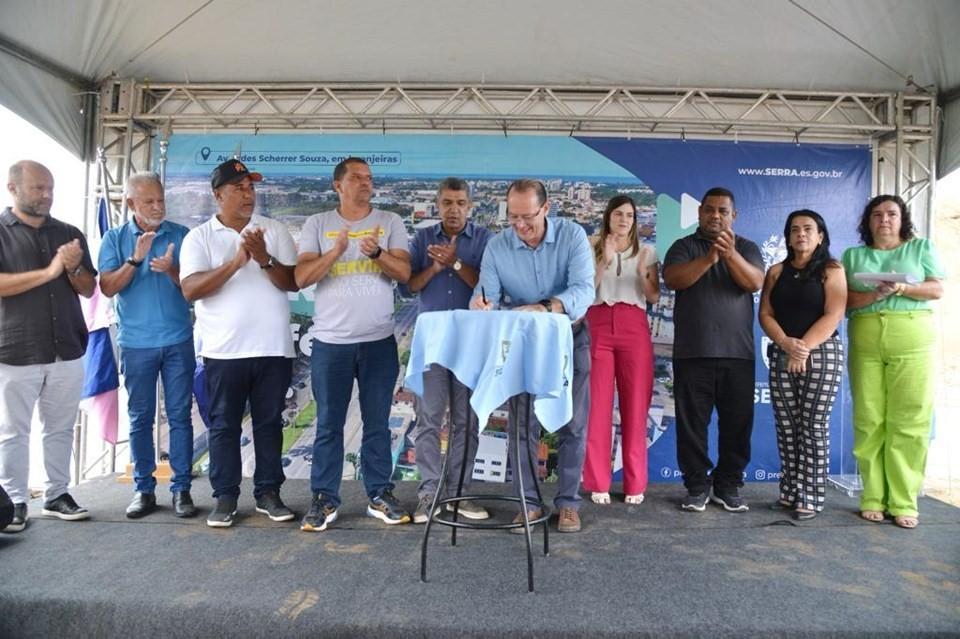 Governo do Espírito Santo autoriza obra de calçamento rural na Serra Governo do Espírito Santo autoriza obra de calçamento rural na Serra