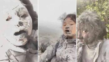 Mulher grava momentos de desespero após erupção do vulcão Marapi, na Indonésia