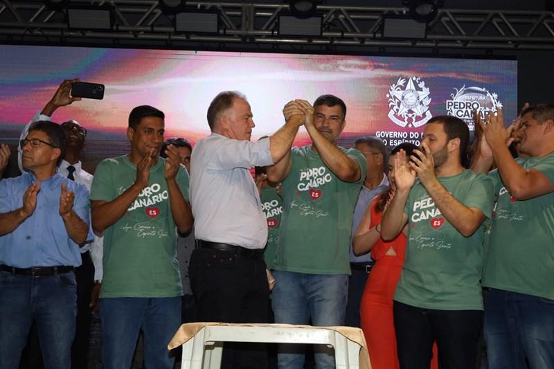 Casagrande inaugura obras de infraestrutura e autoriza novos investimentos em Pedro Canário, ES Casagrande inaugura obras de infraestrutura e autoriza novos investimentos em Pedro Canário, ES