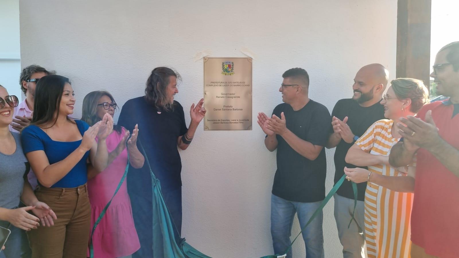 Daniel Santana inaugura, na Cohab, em São Mateus, um dos maiores complexos de esporte e lazer do Norte do ES Daniel Santana inaugura, na Cohab, em São Mateus, um dos maiores complexos de esporte e lazer do Norte do ES