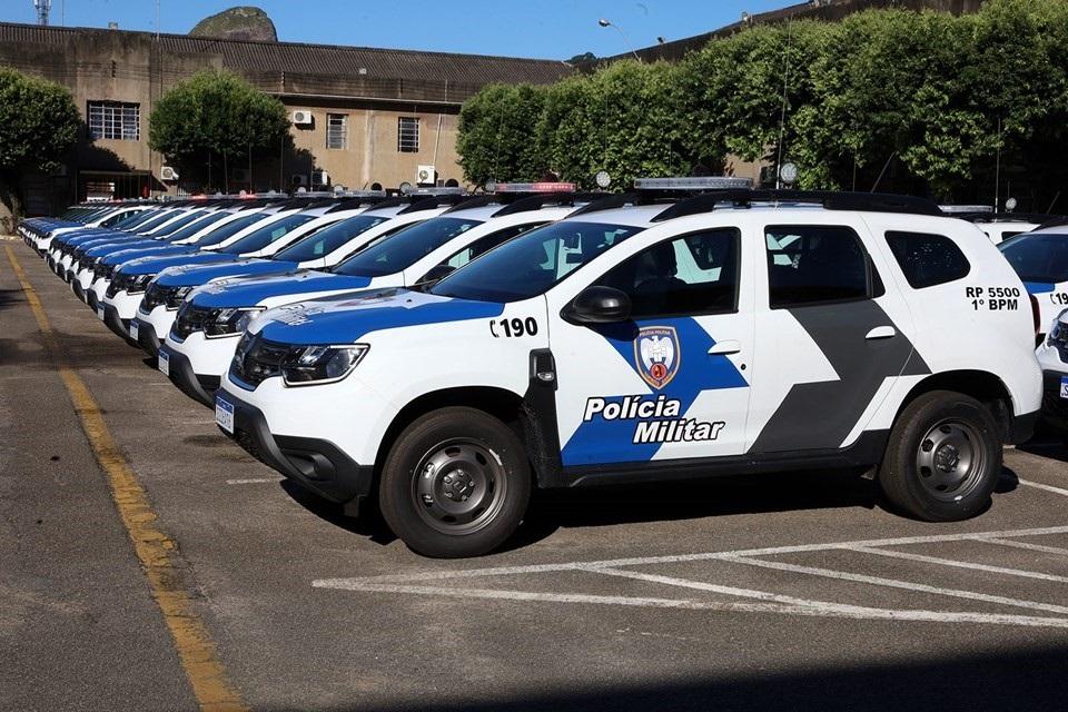 Governo do ES entrega 214 novas viaturas para Polícia Militar  Governo do ES entrega 214 novas viaturas para Polícia Militar
