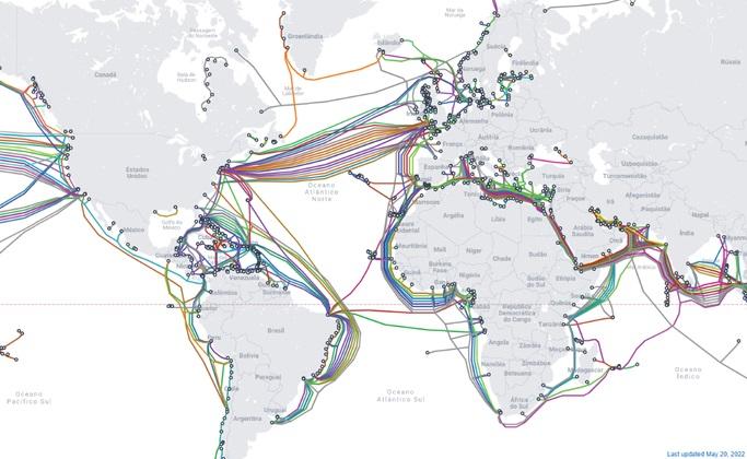 Cabos submarinos de internet são danificados no Mar Vermelho; houthis negam responsabilidade