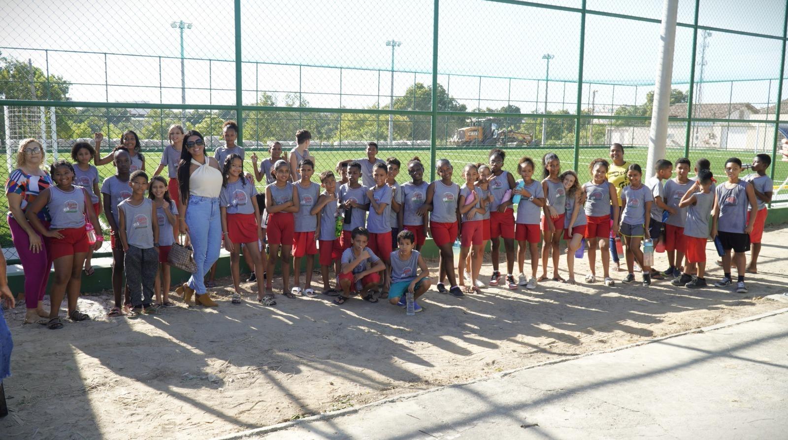 Mais parceria entre Prefeitura e Governo do ES: Campo Bom de Bola, no bairro Ayrton Senna, já está sediando projetos esportivos, em São Mateus, no ES Mais parceria entre Prefeitura e Governo do ES: Campo Bom de Bola, no bairro Ayrton Senna, já está sediando projetos esportivos, em São Mateus, no ES