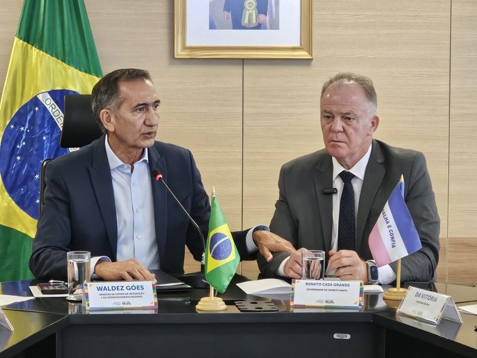 Governador apresenta em Brasília plano de reconstrução dos municípios atingidos pelas chuvas no sul do ES Governador apresenta em Brasília plano de reconstrução dos municípios atingidos pelas chuvas no sul do ES