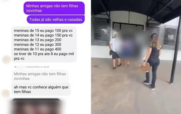 Homem sugeria pagar até R$ 1 mil por encontro com menores de 10 anos