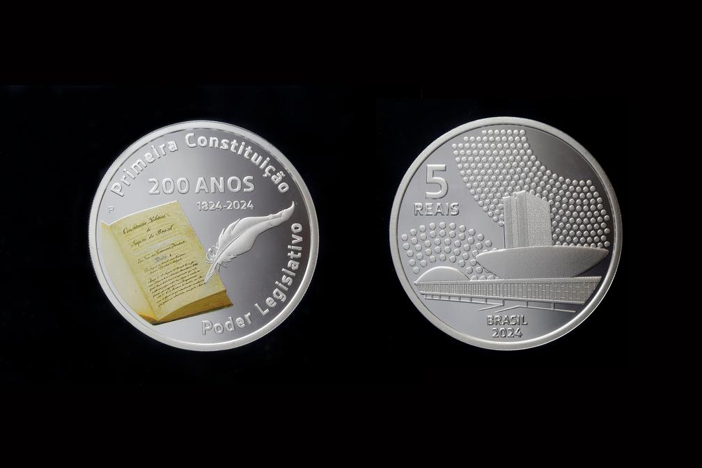 Banco Central lança moeda em comemoração aos 200 anos da 1ª Constituição do Brasil Banco Central lança moeda em comemoração aos 200 anos da 1ª Constituição do Brasil