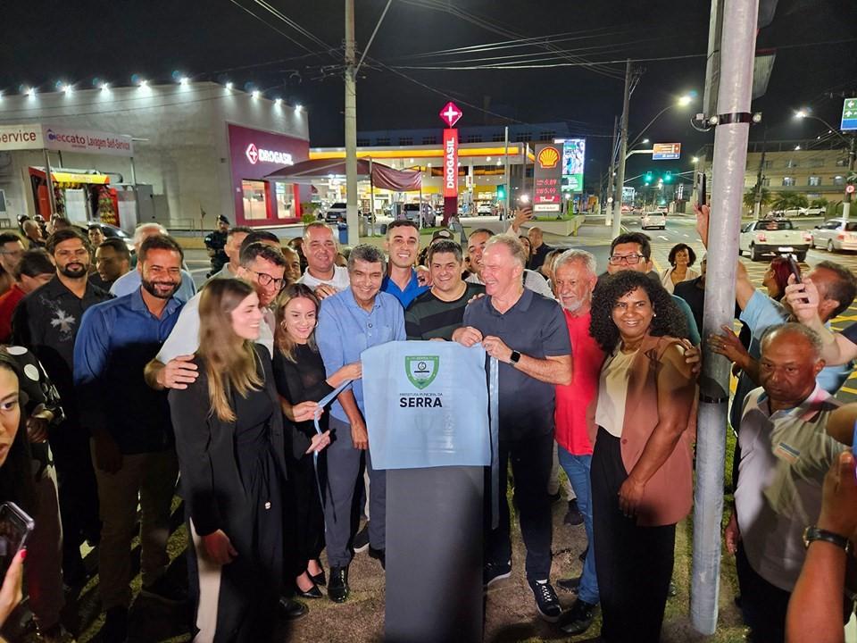 Obra de implantação do Sistema Viário Norte Sul é inaugurada na Serra, ES