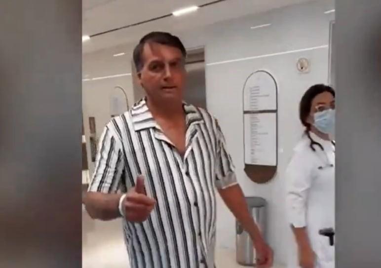 Bolsonaro publica vídeo e diz estar se recuperando bem de caso de erisipela Bolsonaro publica vídeo e diz estar se recuperando bem de caso de erisipela