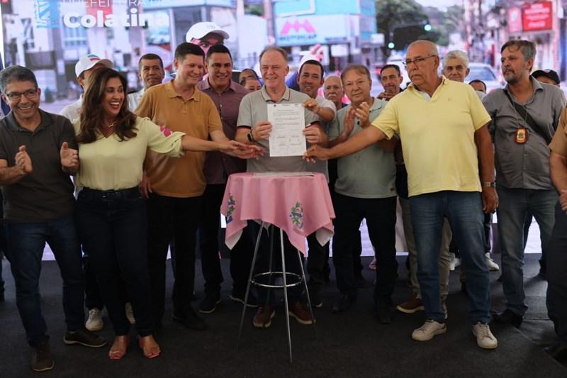 Casagrande inaugura trecho da Rodovia ES-248 e anuncia novos investimentos em Colatina, ES Casagrande inaugura trecho da Rodovia ES-248 e anuncia novos investimentos em Colatina, ES