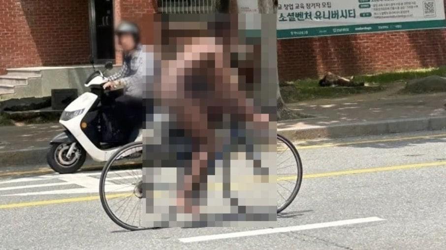 Estudante vai pedalar pelado por 'estresse acadêmico' e é preso