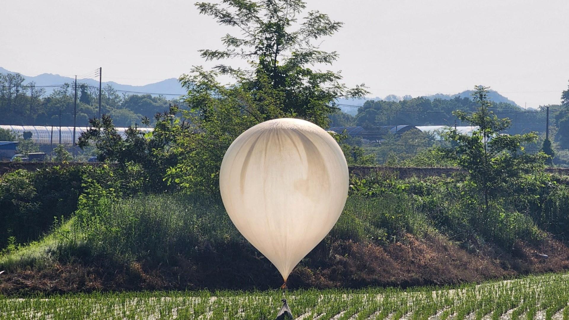Coreia do Norte teria lançado balões de lixo e 