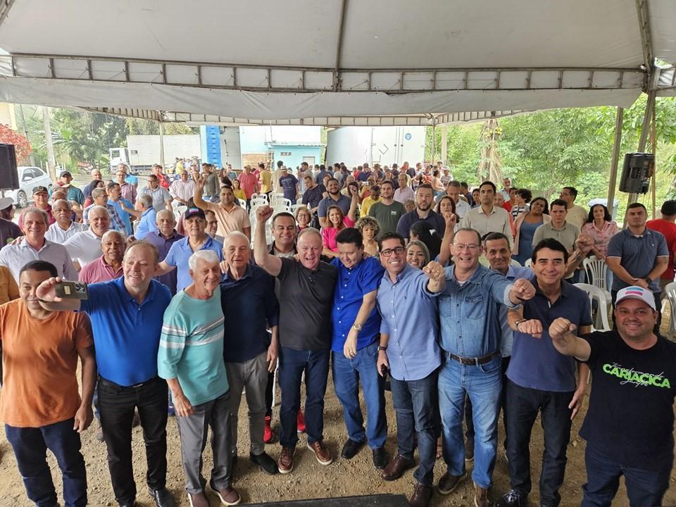 Governo do ES inaugura novo asfalto da estrada de Duas Bocas, em Cariacica Governo do ES inaugura novo asfalto da estrada de Duas Bocas, em Cariacica