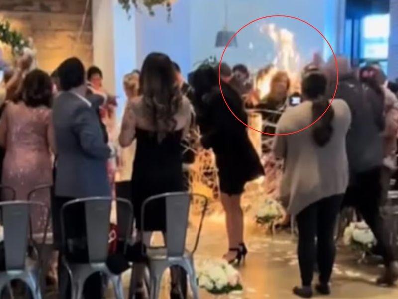 Vestido de noiva pega fogo durante cerimônia de casamento