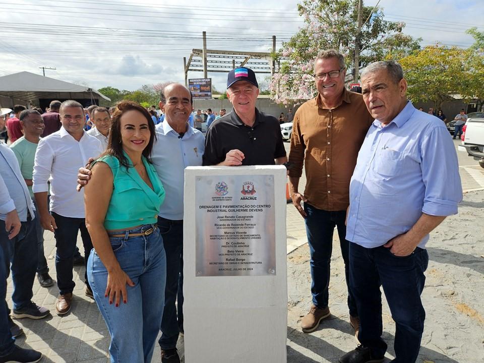 Casagrande entrega obras de infraestrutura e anuncia novos investimentos em Aracruz, no ES Casagrande entrega obras de infraestrutura e anuncia novos investimentos em Aracruz, no ES