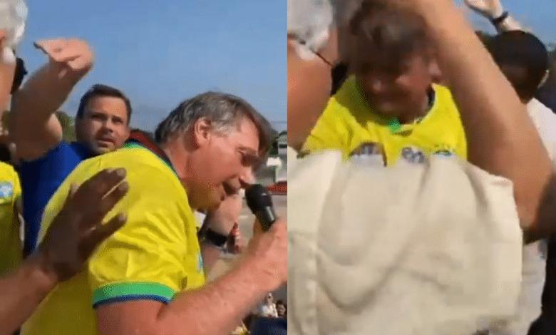 Bolsonaro é atacado por abelhas em evento no Rio Grande do Norte Bolsonaro é atacado por abelhas em evento no Rio Grande do Norte