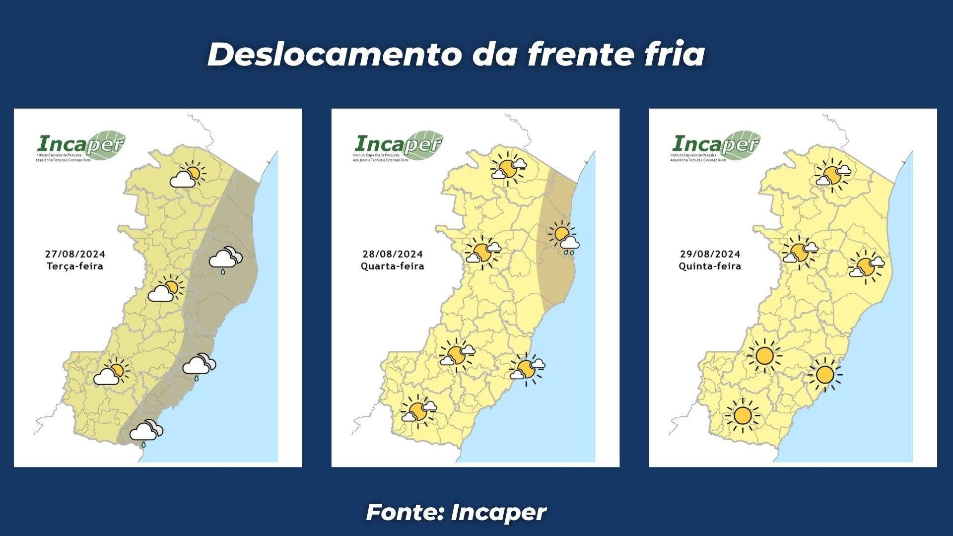 Previsão do tempo: até quando vai fazer frio no Espírito Santo?